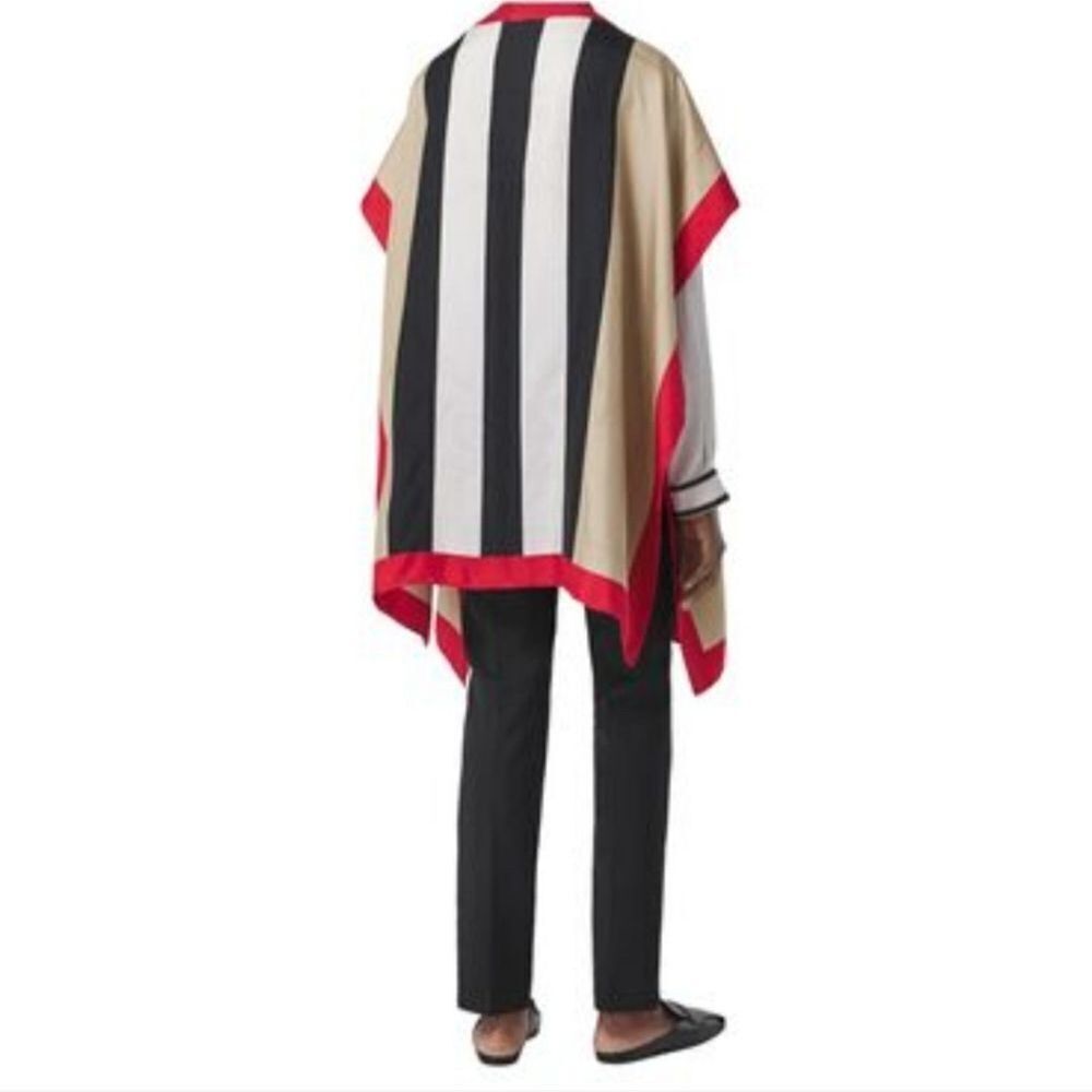 BURBERRY Mulberry Silk Twill Cape - Picture 5 of 15